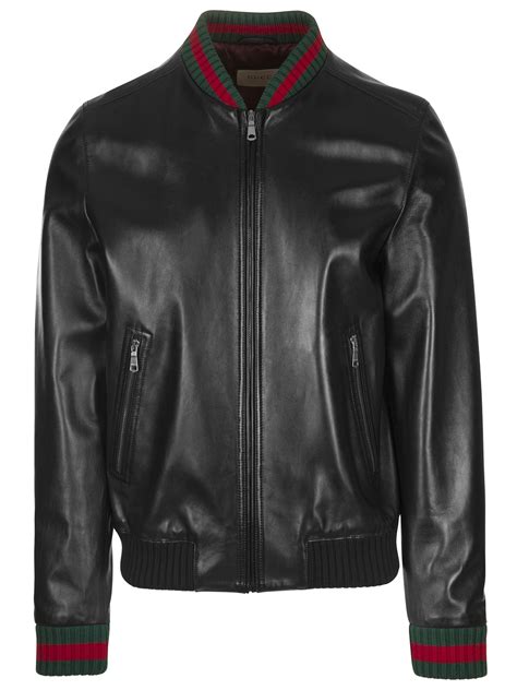 gucci suade leather coat|Gucci leather jacket online.